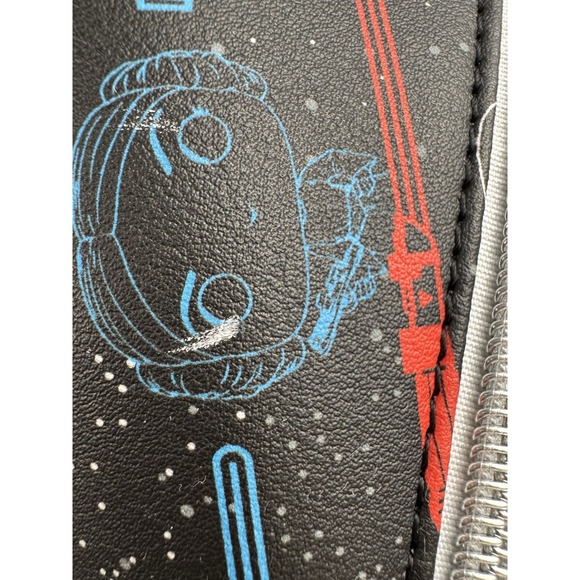 Funko Star Wars Mini‎ Backpack Neon Lightsaber Character Print Faux Leather Bag - Picture 6 of 13